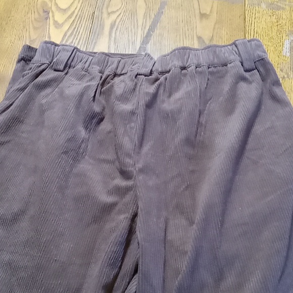 HALARA Women Pants New Casual  BROWN Corduroy Every Day MEDIUM - Picture 4 of 8